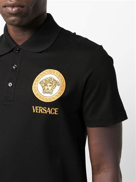 polo versace shirt|Versace polo shirt price.